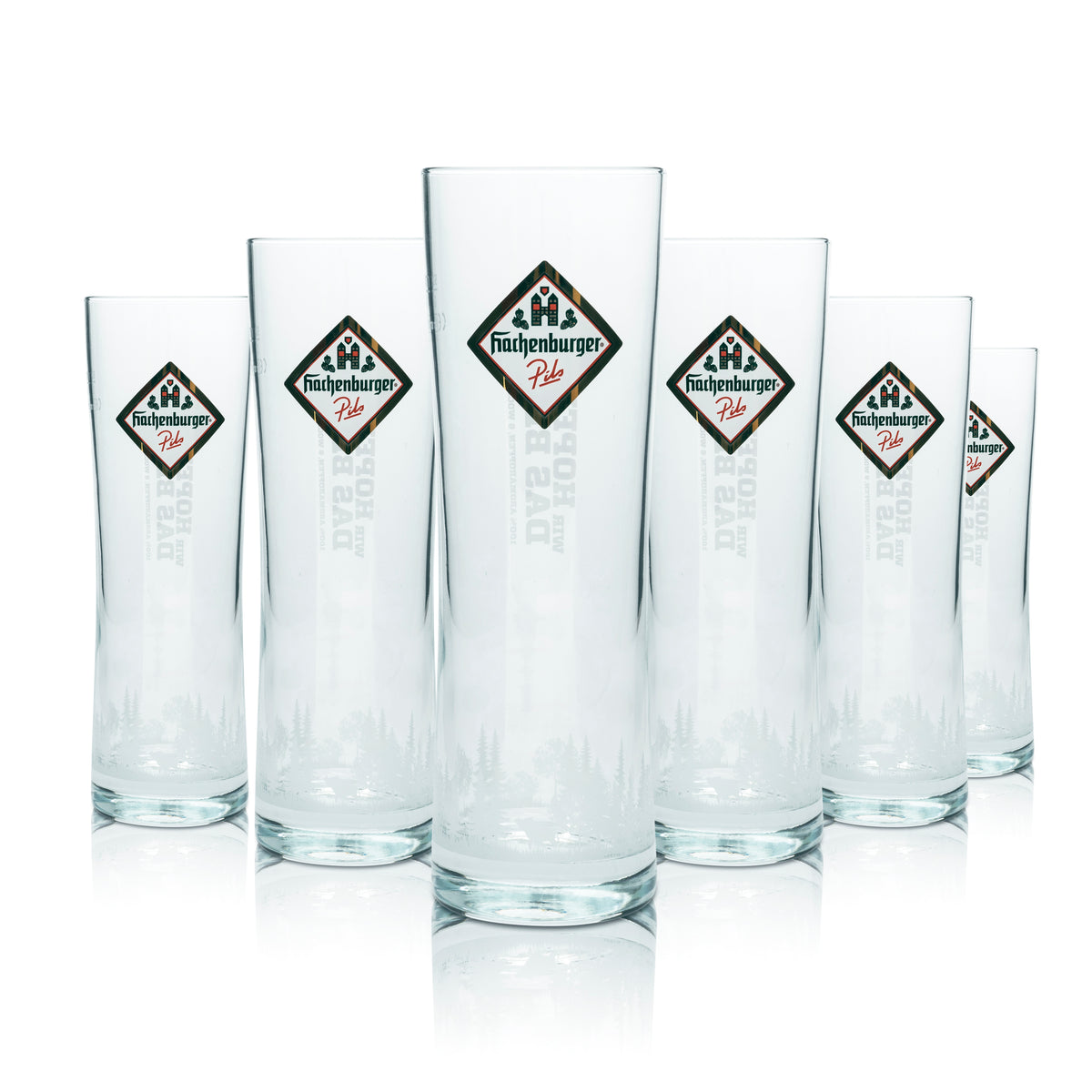 6 bicchieri da birra Hachenburger da 0,4 l, bicchieri a forma di boccale, bicchieri da bar, birra Pils – Vista 5