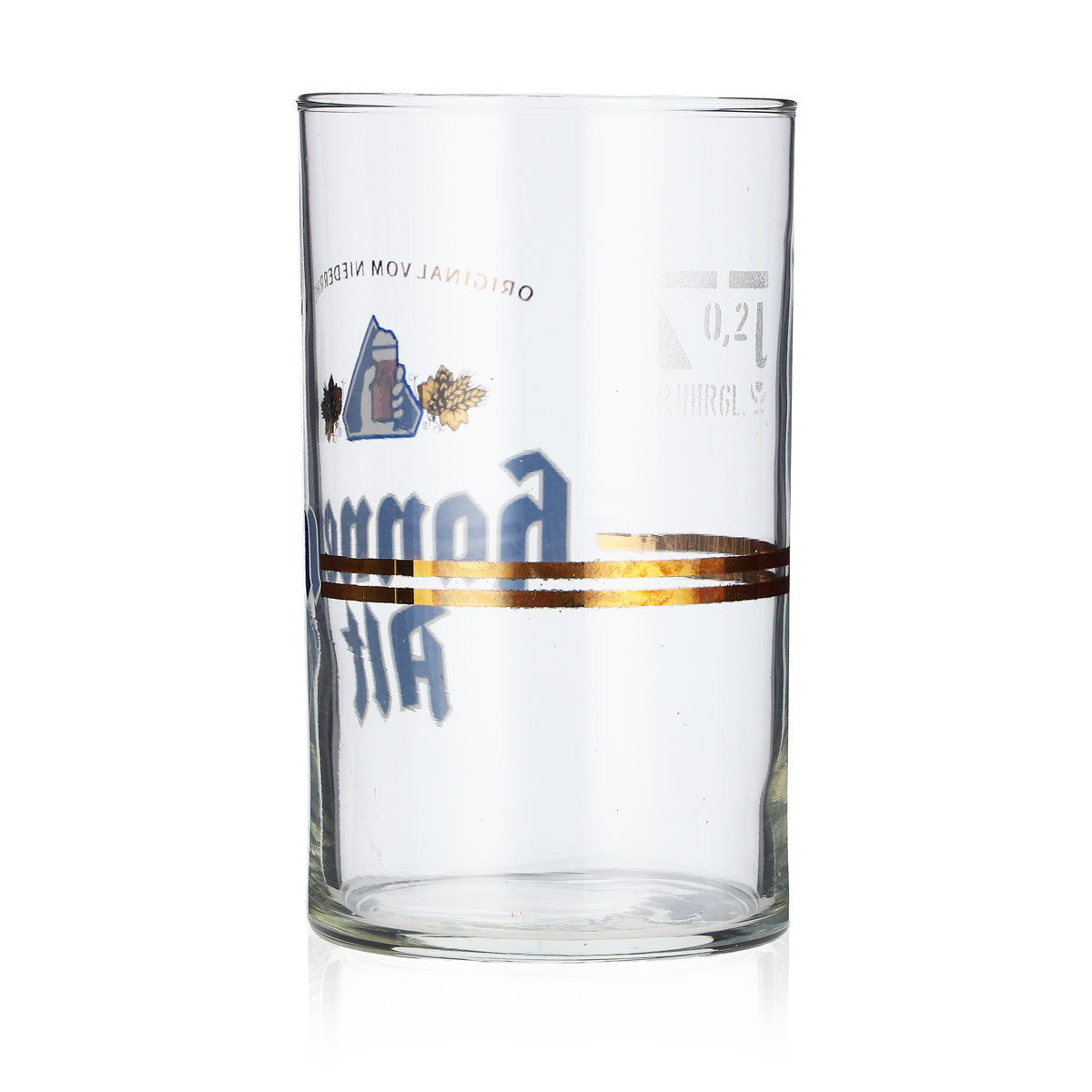 6 bicchieri da birra Hannen Alt da 0,2 l con strisce e mano nel logo sahm – Vista 4