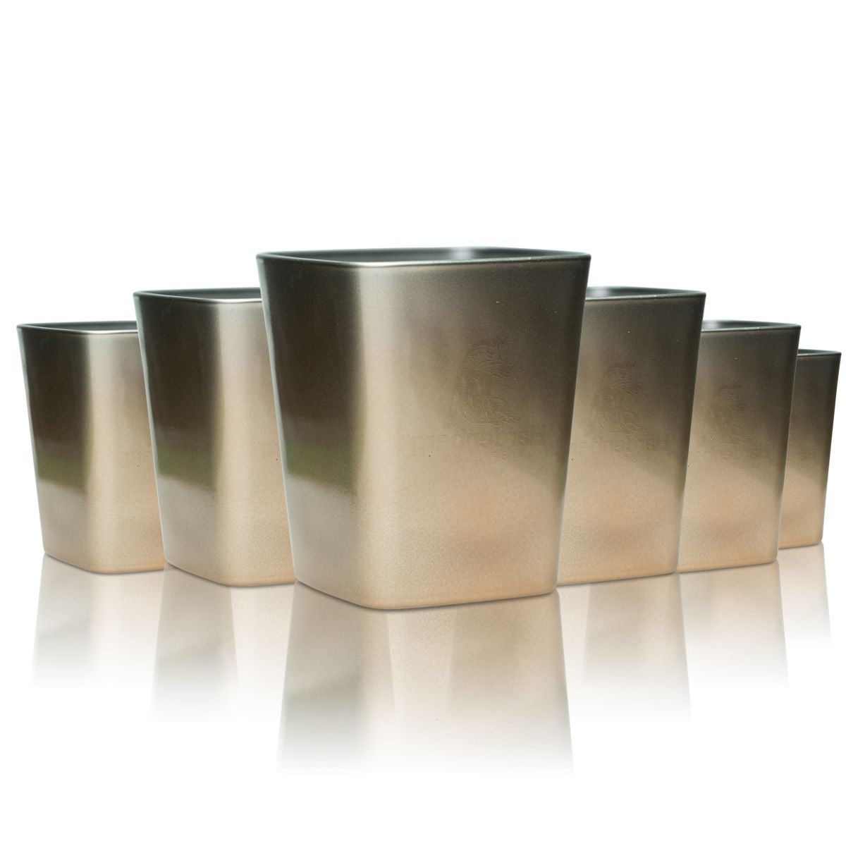6x bicchieri Hardenberg in vetro 0,28 l tumbler bronzo set di bicchieri da long drink Borgonovo