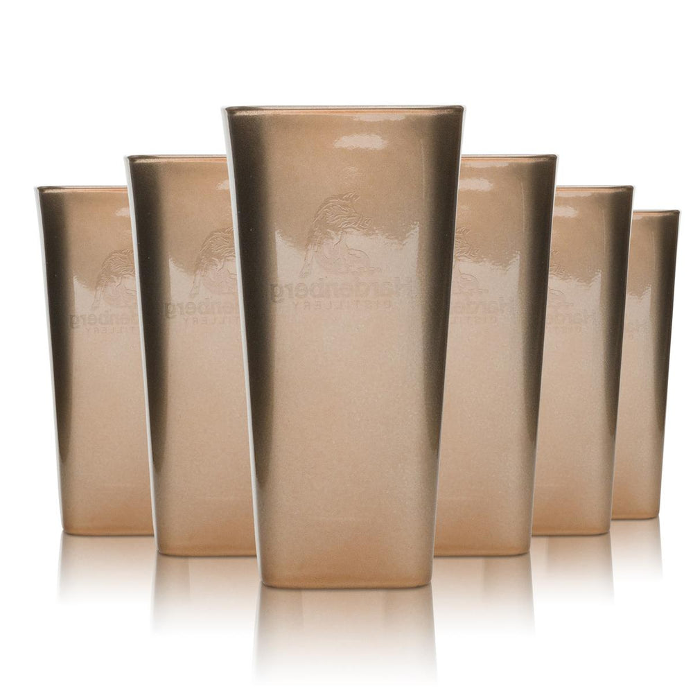 6 bicchieri da long drink Hardenberg Schnaps in bronzo 32 cl