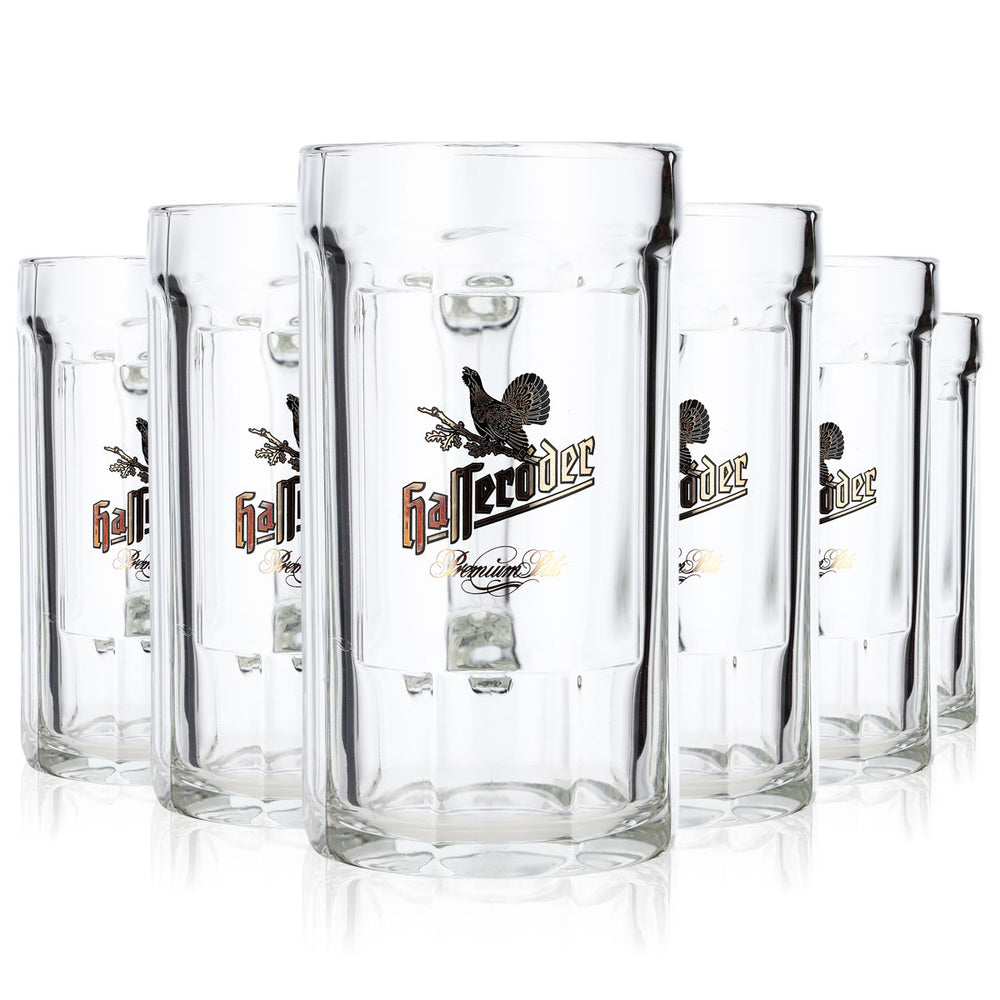 6 bicchieri da birra Hasseröder da 0,4 l, modello Kontur Premium Pils (set da 6)