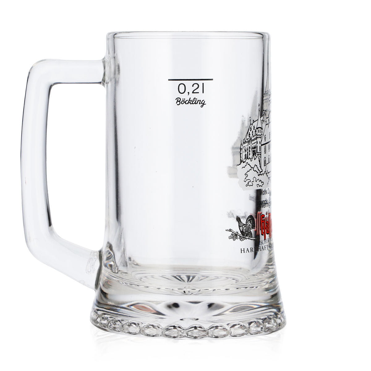 6 bicchieri da birra Hasseröder, boccale da 0,2 l, motivo 2: Castello di Wernigerode (set da 6) – Vista 4