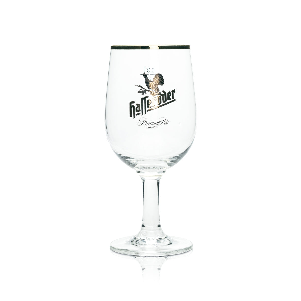 6 bicchieri da birra Hasseröder 0,3 l con bordo dorato Ritzelhoff Tulipano Pils Gastro – Vista 2