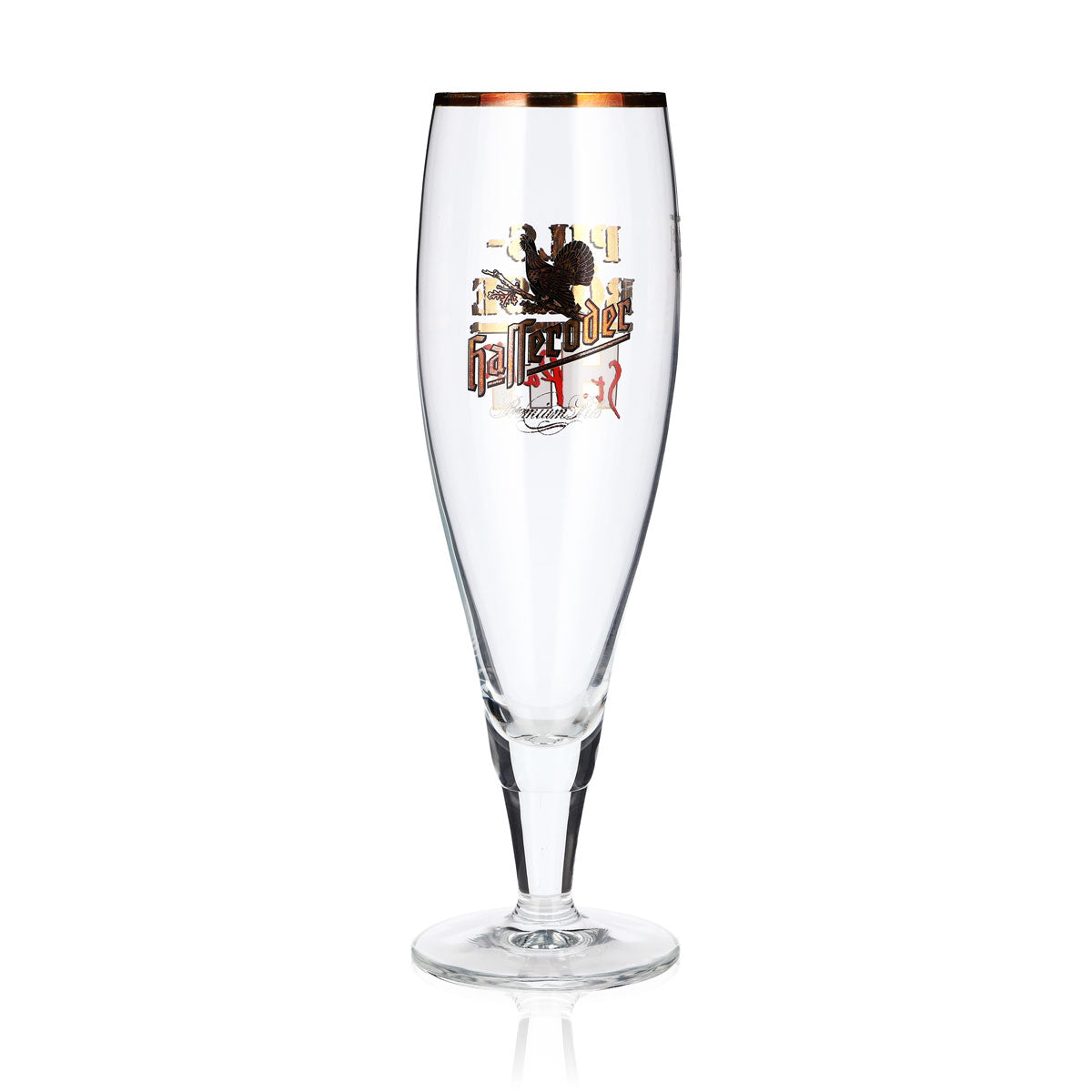 6 bicchieri da birra Hasseröder "Pokal" Pils-Börse St. Pauli con bordo dorato da 0,25 l (set da 6) – Vista 2