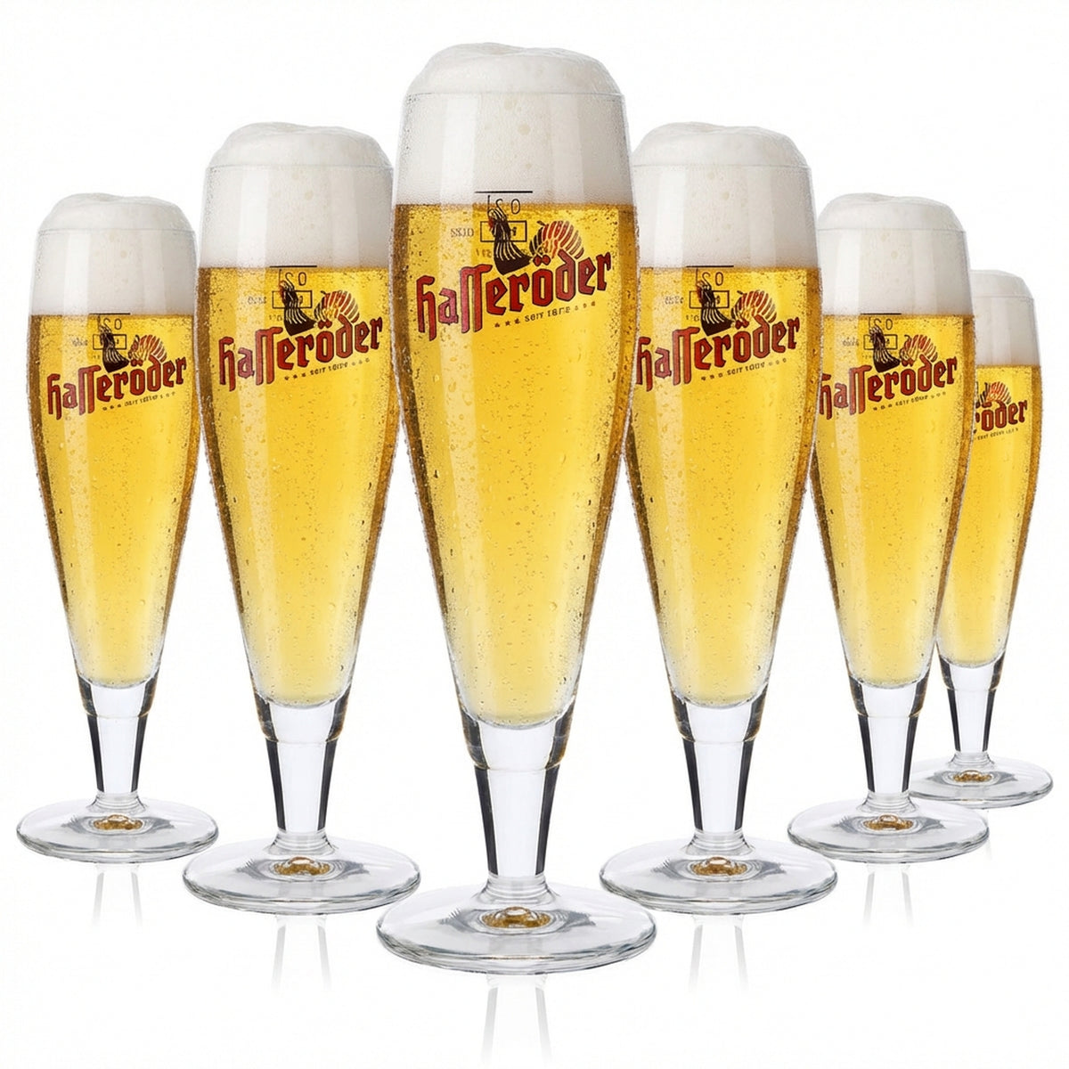 6 bicchieri da birra Hasseröder Bicchieri da birra 0,2 l Bicchieri da birra Ritzenhoff Alegro Pokal