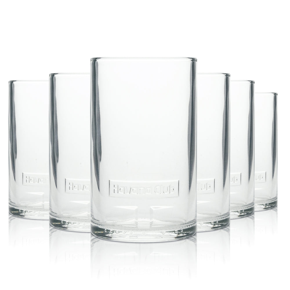 6 bicchieri tumbler Havana Club Rum Cuban Relief