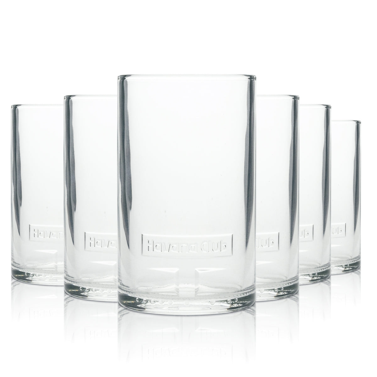 6 bicchieri tumbler Havana Club Rum Cuban Relief