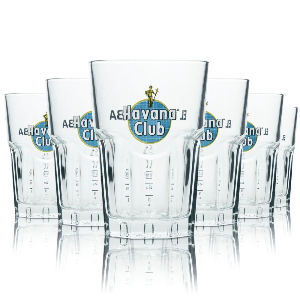 6 bicchieri Havana Tiger 0,34 l edizione speciale limitata set di bicchieri tumbler per long drink blu