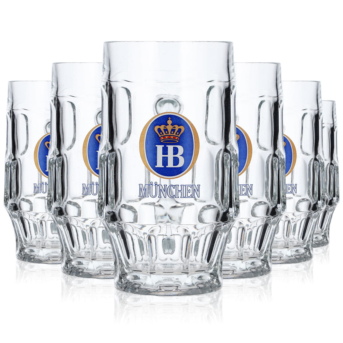6x HB Monaco di Baviera Bicchieri da birra Seidel 0,4 l Boccale Strasburgo B-WARE – Vista 7