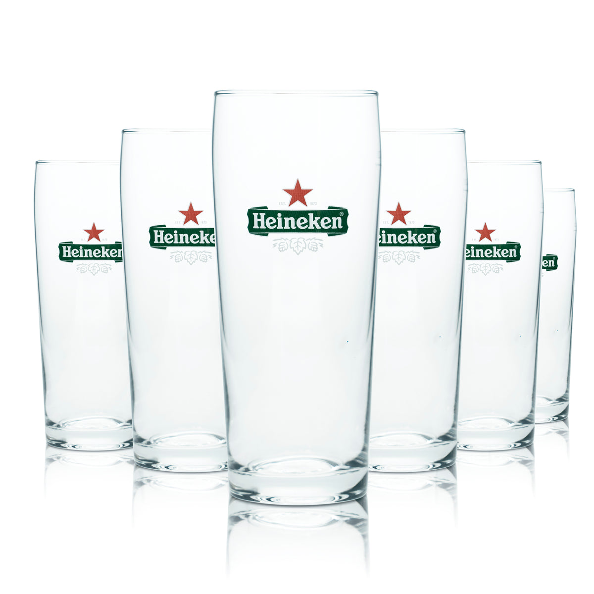 6 bicchieri da birra Heineken 0,22 l, bicchieri a calice, bicchieri da bar, pub, birreria, pinta, pinta di birra – Vista 4