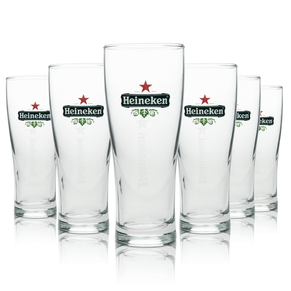 6 bicchieri da birra Heineken Longdrink 300 ml