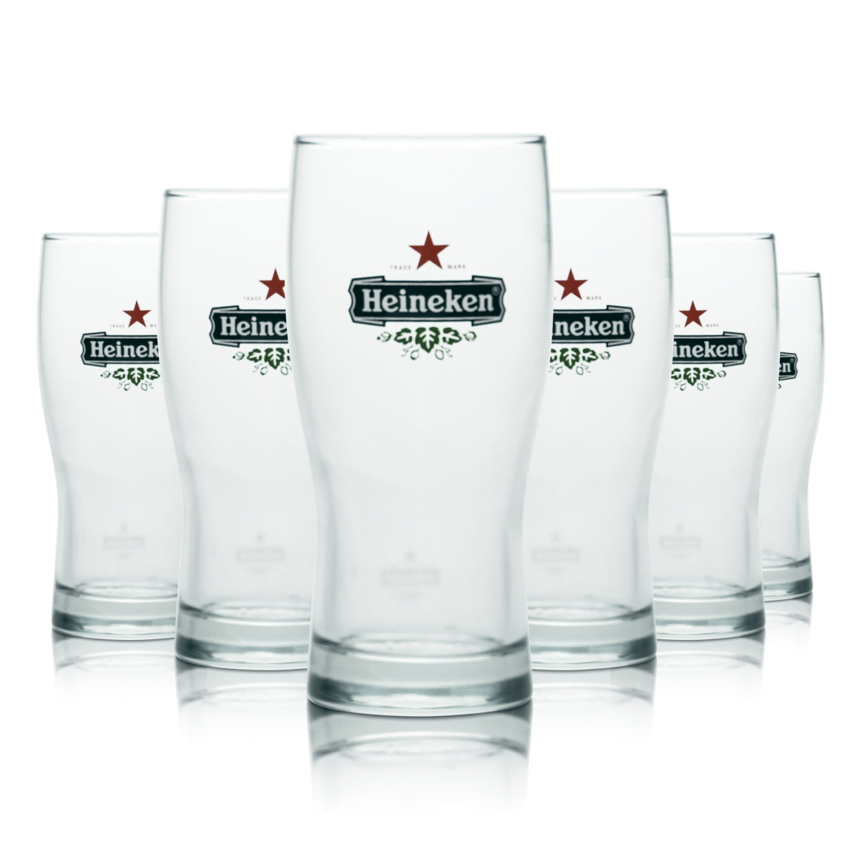 6 bicchieri Heineken da 0,25 l, bicchieri a forma di coppa Galaxy 25, birrificio Gastro Eiche
