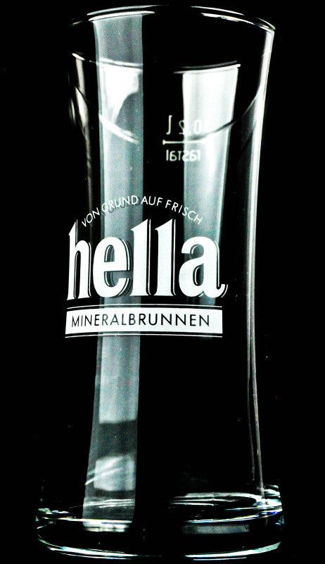6 bicchieri da acqua Hella, 0,2 l, scritta bianca