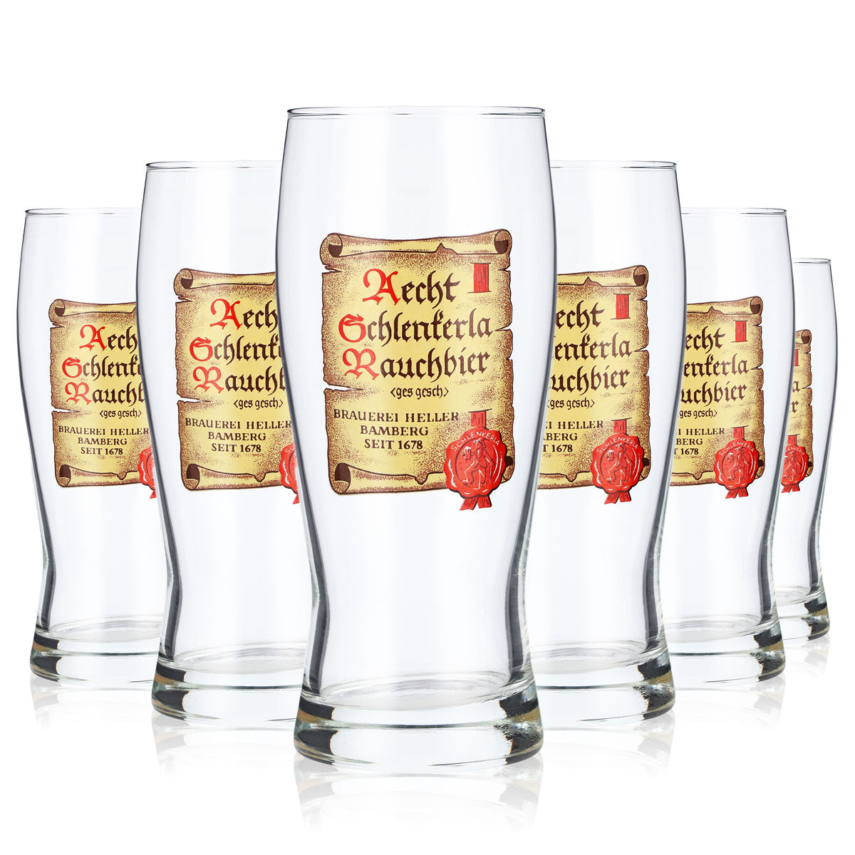 6 bicchieri da birra chiari da 0,25 l Bicchieri da birra Tulip Bicchieri da birra con scritta a pergamena – Vista 5