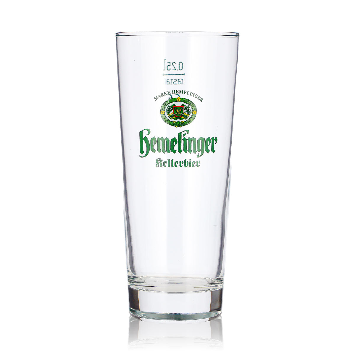 6 bicchieri da birra Hemelinger da 0,25 l, modello long drink, con logo verde “Rastal Kellerbier” (set da 6) – Vista 2