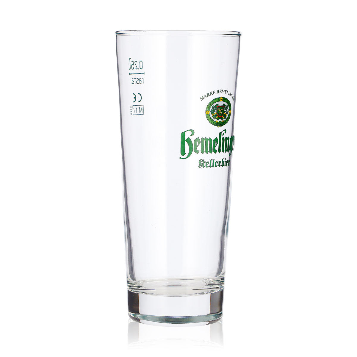 6 bicchieri da birra Hemelinger da 0,25 l, modello long drink, con logo verde “Rastal Kellerbier” (set da 6) – Vista 3