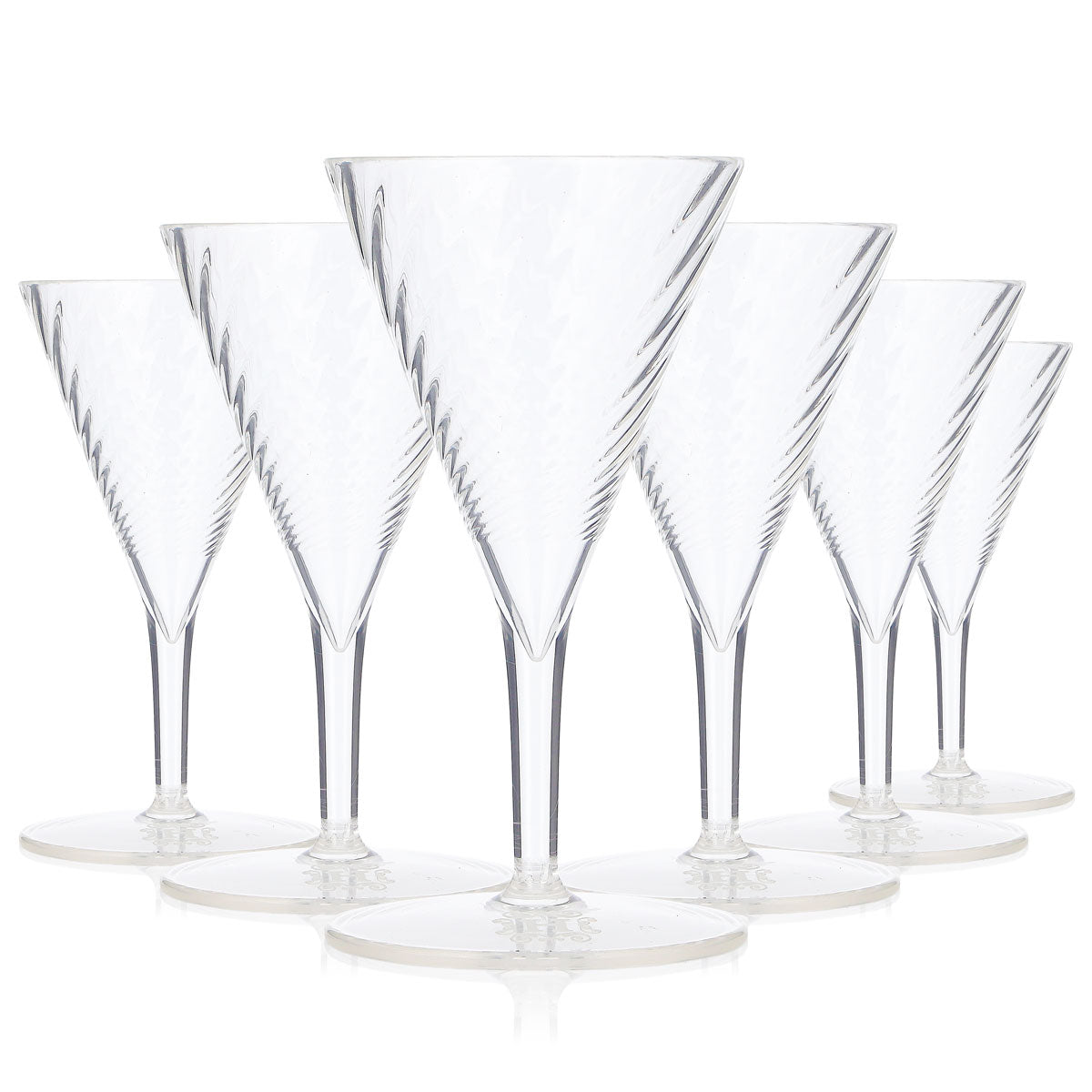 6 bicchieri da gin Hendricks da 0,05 l, bicchieri da martini mini in plastica Copa Tonic (set da 6)