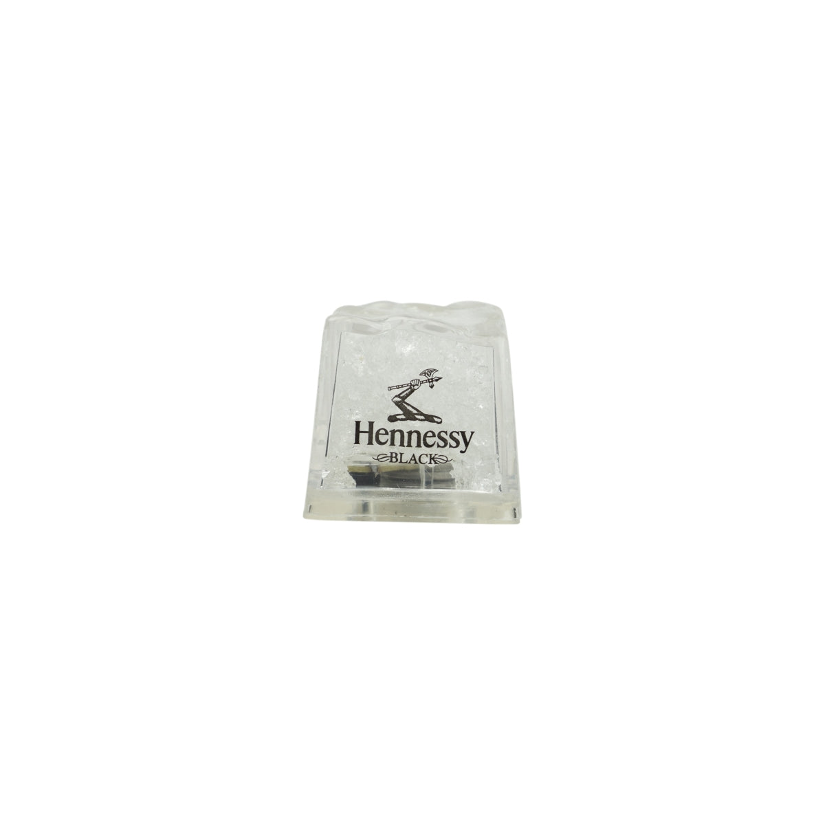 6x cubetti di ghiaccio Hennessy Black Cognac in plastica LED blu pietra whisky bar Ice – Vista 3