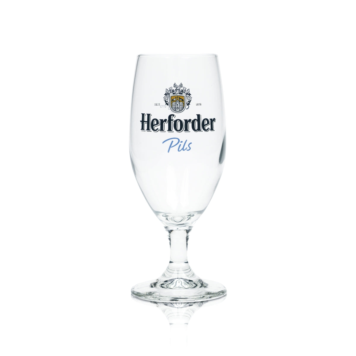 6 bicchieri da birra Herforder da 0,25 l, forma a tulipano con piede, vetro Vienna Sahm Pils – Vista 2