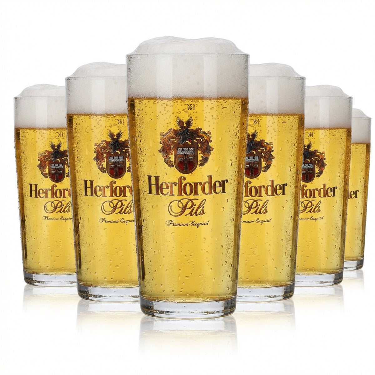 6 bicchieri da birra Herforder Willibecher Nuova forma Bicchiere 0,2 l Ritzenhoff