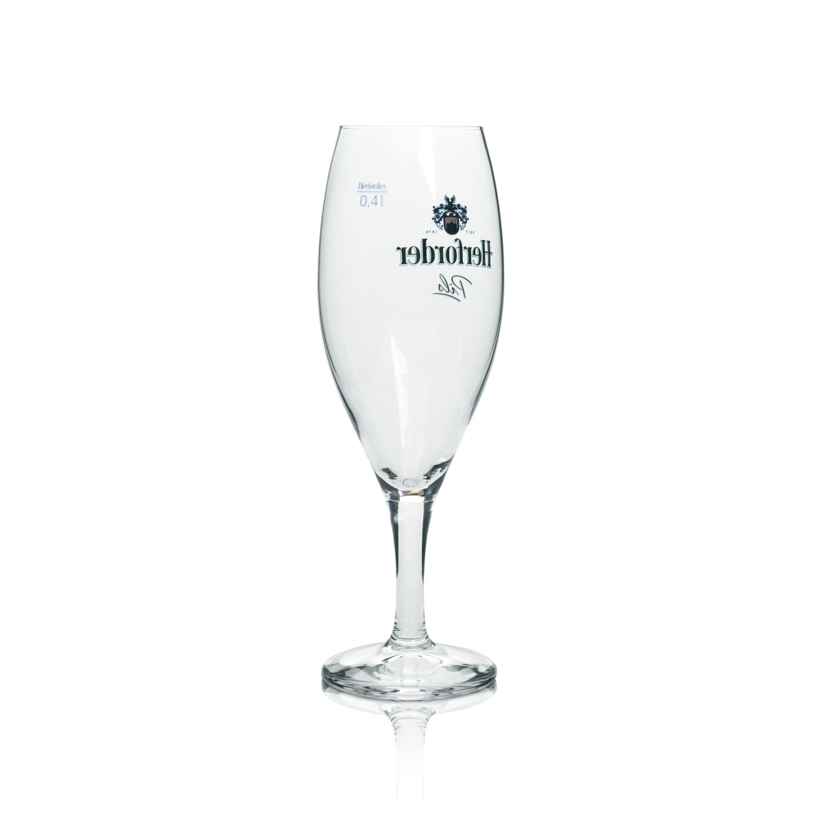 6 bicchieri da birra Herforder Pils da 0,4 l, forma a tulipano, con base rialzata, birrificio Stiel – Vista 3