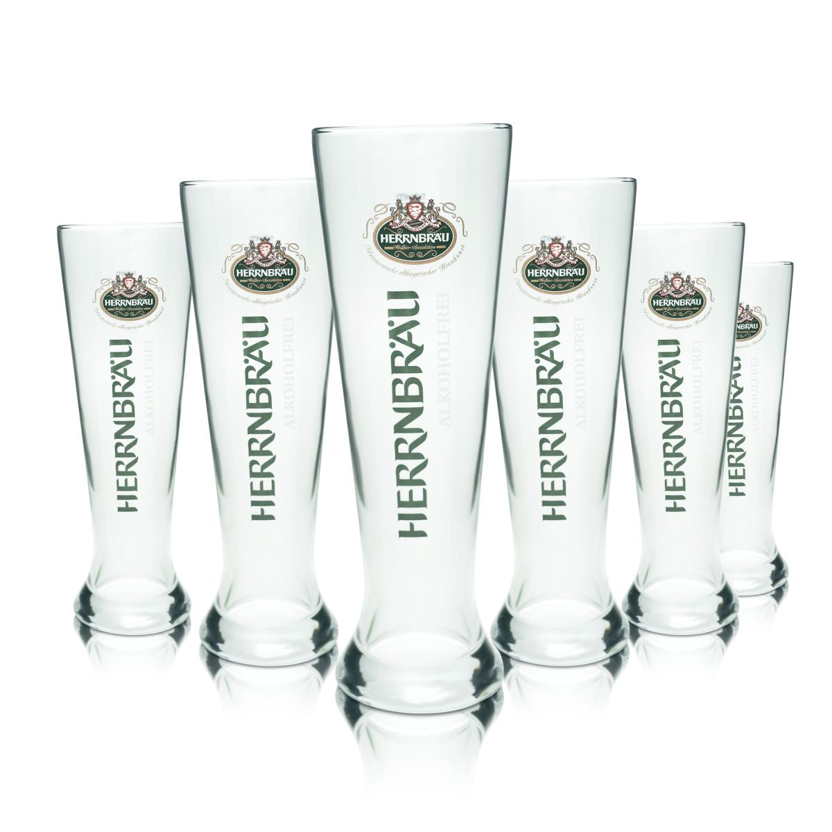 6 bicchieri da birra Herrnbräu da 0,5 l Bicchieri da birra bianca Bicchieri da birra analcolica Bicchieri da birra Birrificio
