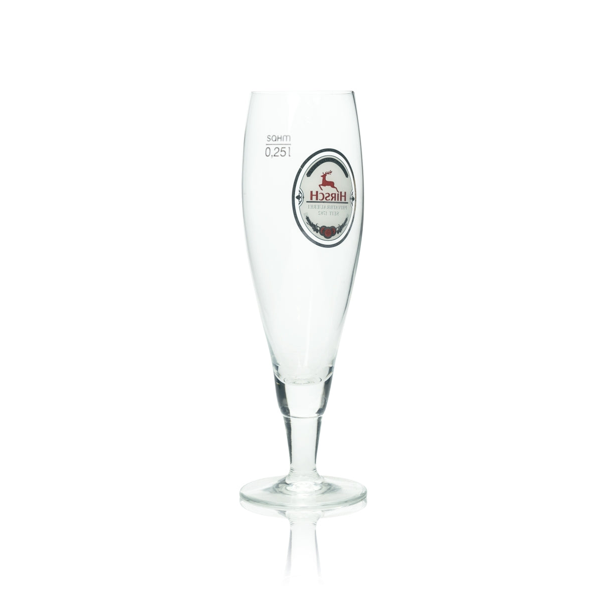 6 bicchieri da birra Hirsch Bräu 0,25 l Alba Pokal Pils bicchieri a tulipano con stelo Beer Bar – Vista 4