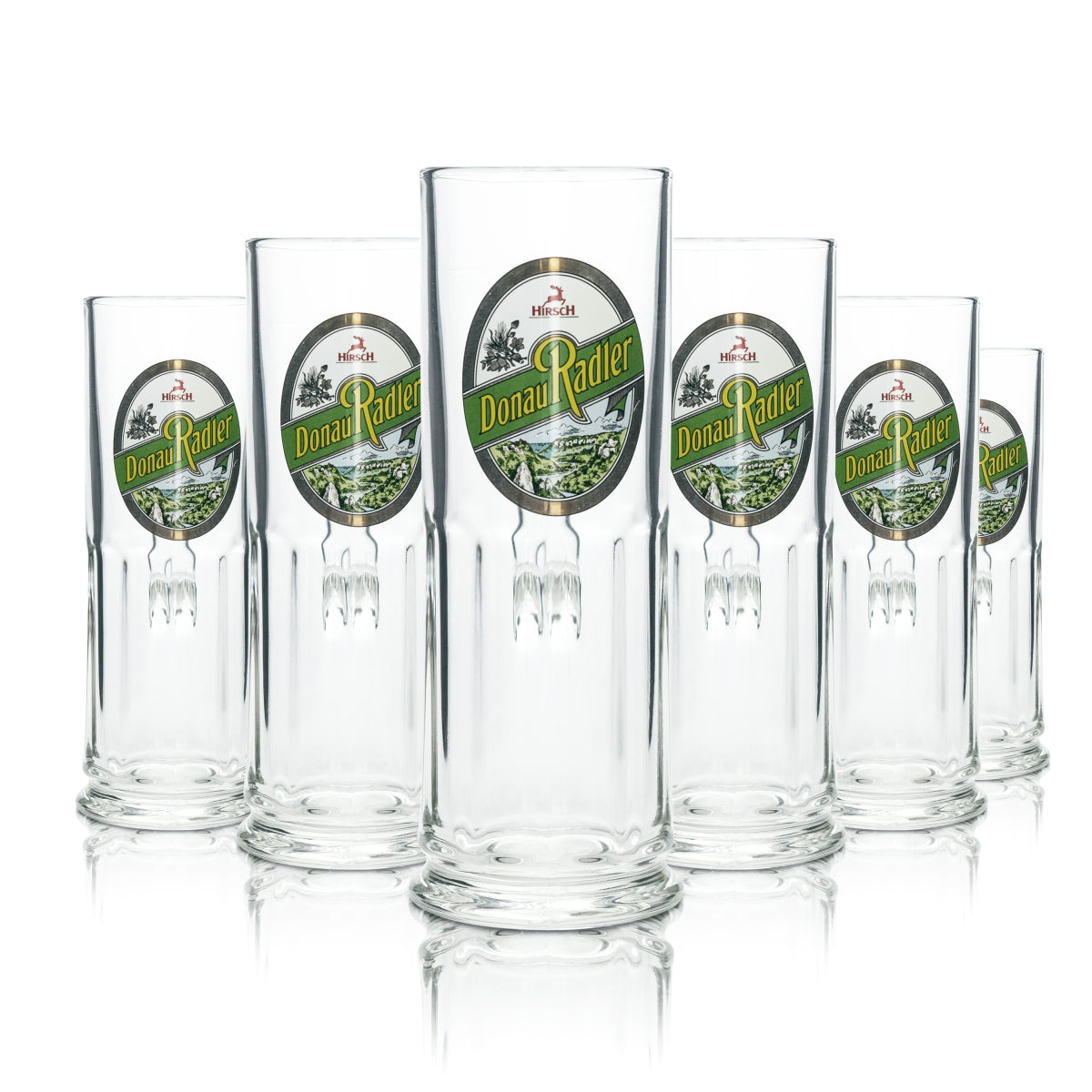 6 bicchieri da birra Hirsch Bräu da 0,3 l, boccale Donauradler Maximilian Seidel Sahm Henkel