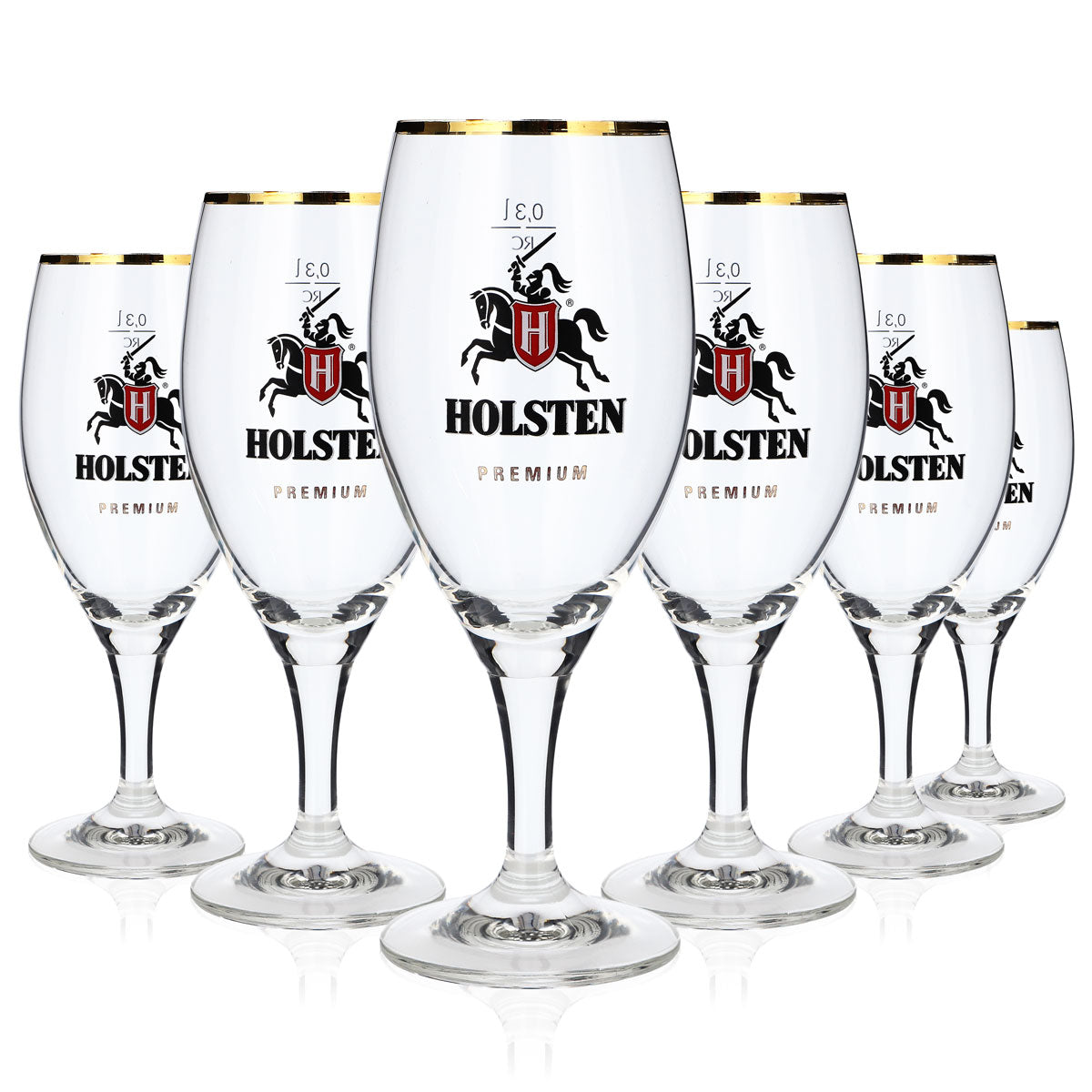 6 bicchieri da birra Holsten da 0,3 l con bordo dorato Premium Ritzenhoff – Vista 5