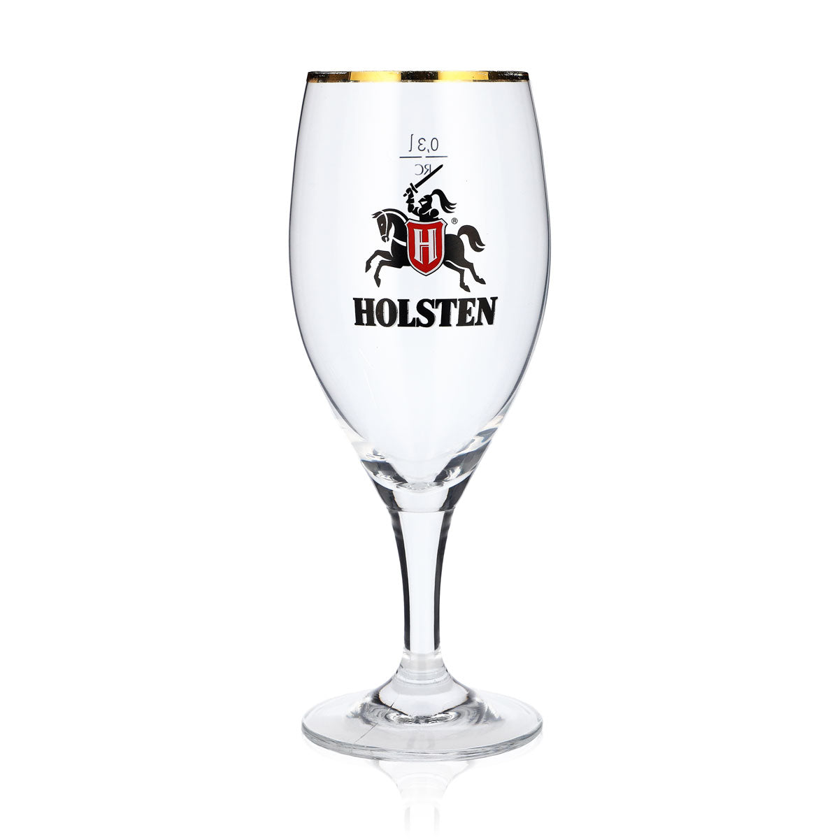 6 bicchieri da birra Holsten  Bicchieri da birra da 0,3 l Bicchieri a calice con bordo dorato Ritzenhoff – Vista 2