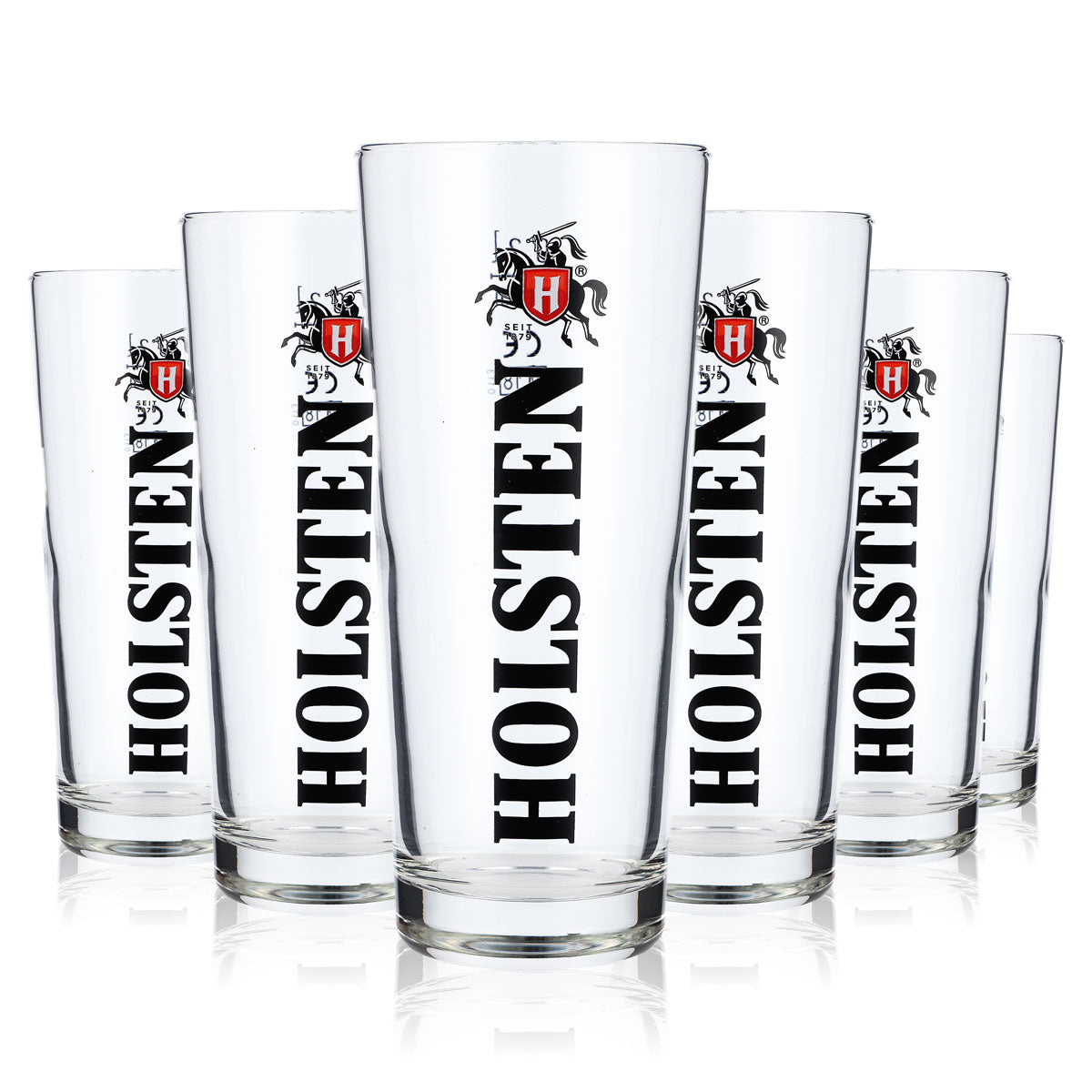 6 bicchieri da birra Holsten Frankonia 0,2 l Bicchieri da birra con scritta verticale – Vista 5