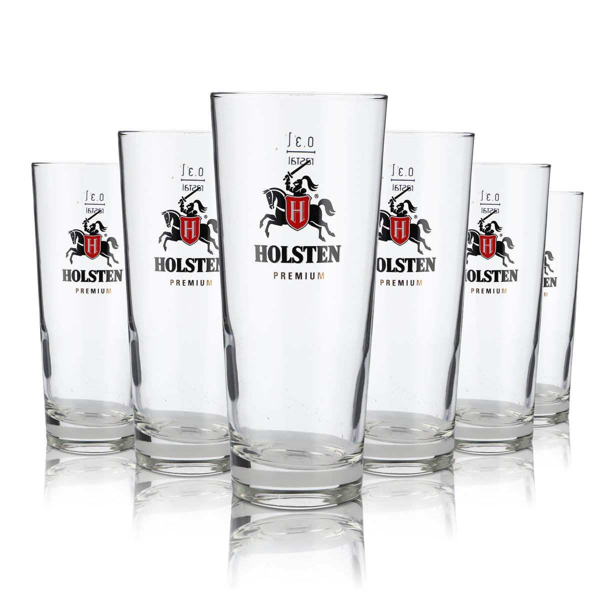 6 bicchieri da birra Holsten 0,3 l Willi Becher Premium Pils Set di bicchieri Birrificio Gastronomia – Vista 4