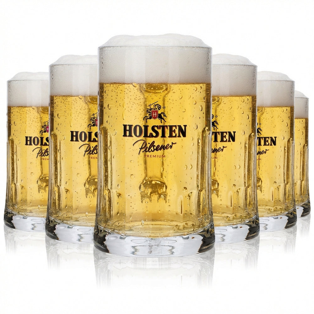 6 bicchieri da birra Holsten 0,5 l Premium Pilsener Salzburg Seidel Humpen Set