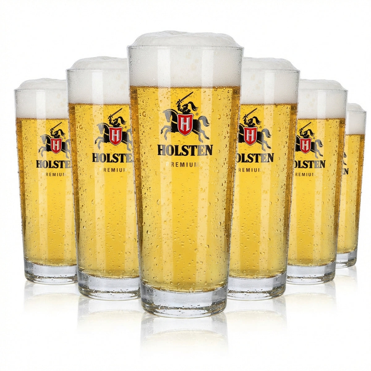 6 bicchieri Holsten Pilsener Willibecher Frankonia 0,5 l Amburgo