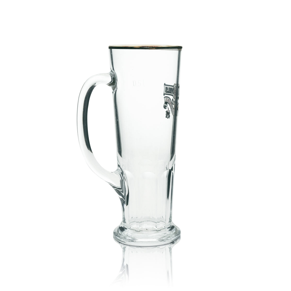 6 bicchieri da birra Hövels 0,5 l con bordo dorato Sahm – Vista 3