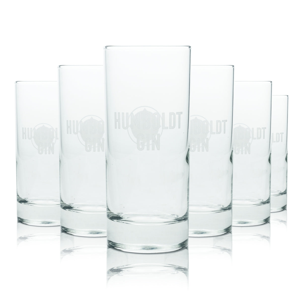 6 bicchieri da gin Humboldt 0,3 l bicchieri da long drink cocktail logo highball tumbler bar