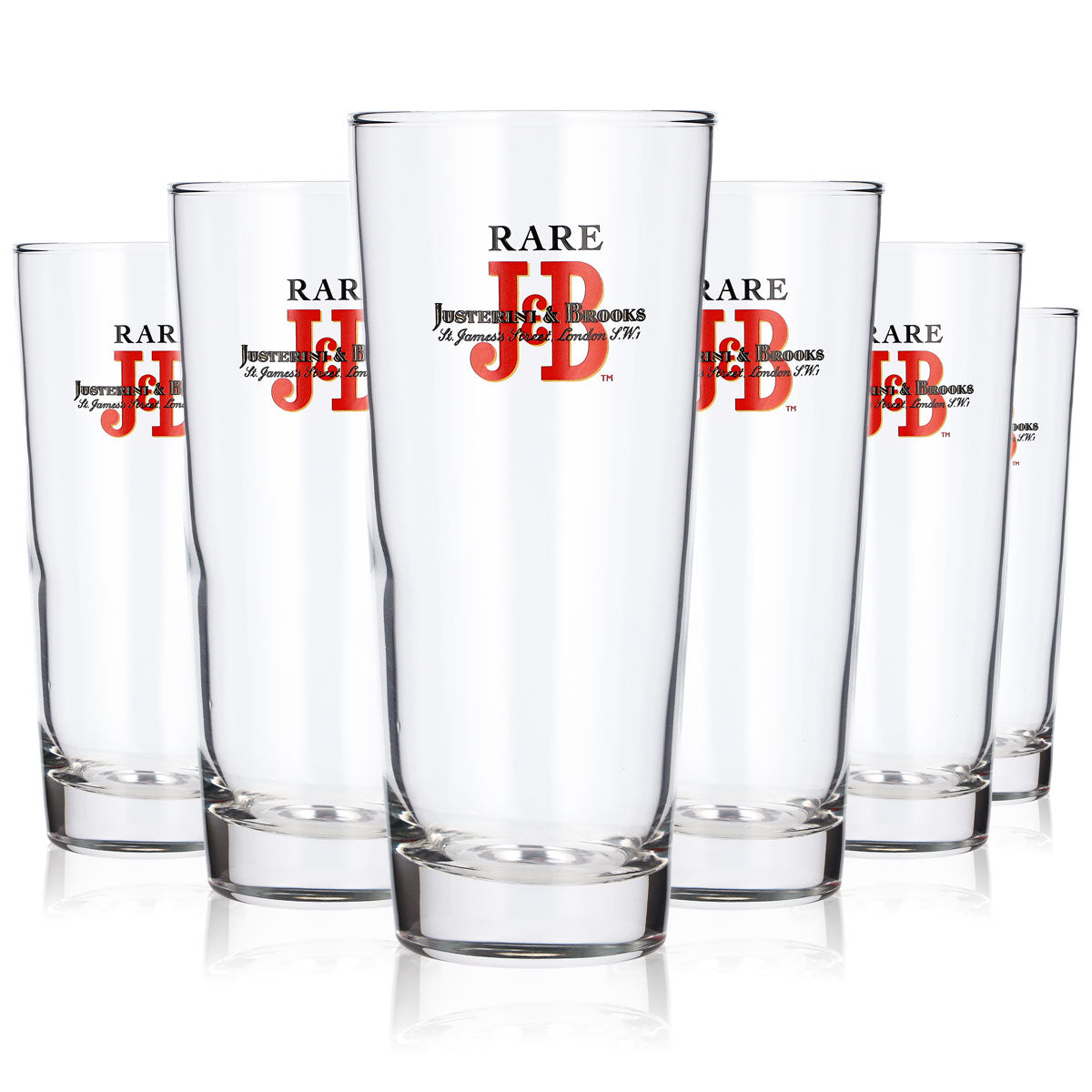 6 bicchieri da whisky J&B da 0,25 l, bicchieri da long drink Justerini & Brooks LDG (set da 6)