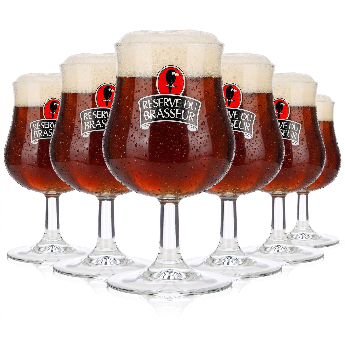 6 bicchieri da birra J.G. Durand & Cio da 0,36 l, modello "Réserve Du Brasseur" di Luminarc (set da 6)
