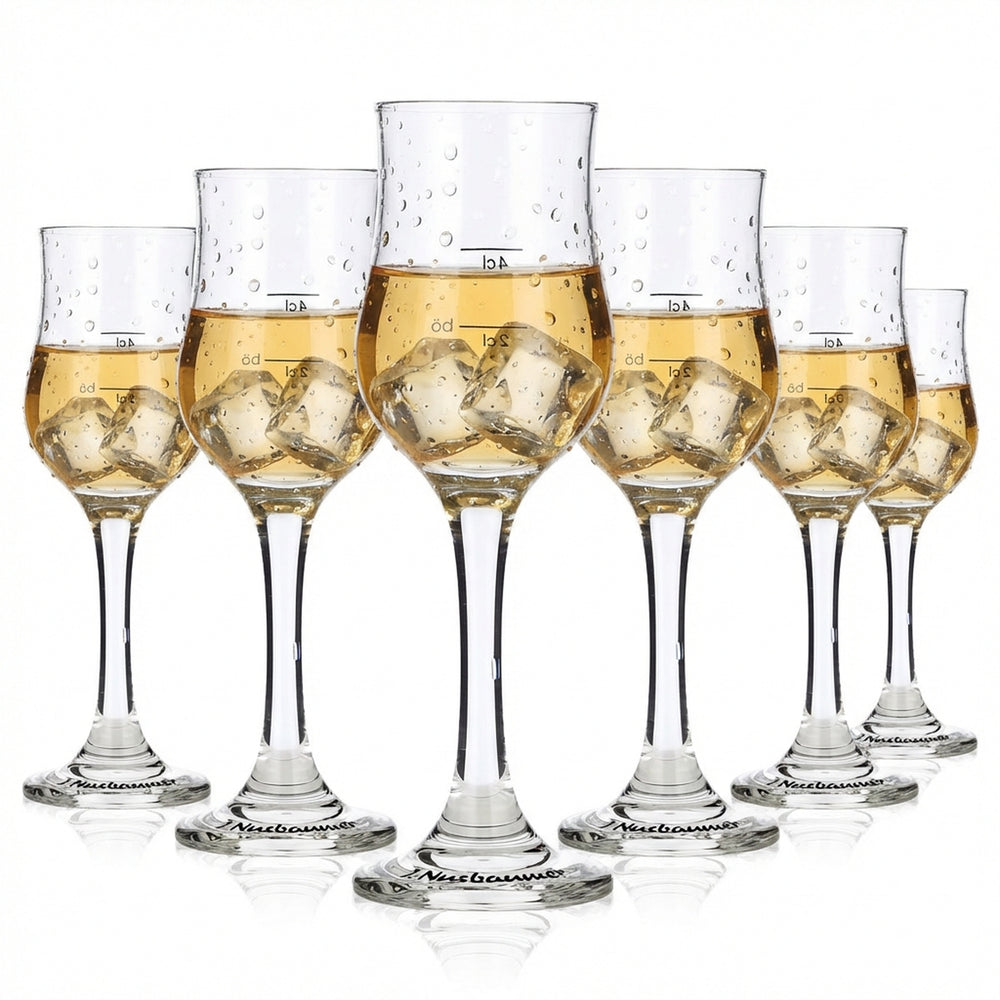 6x J. Nusbaumer Bicchierino da grappa Bicchierino da liquore Stamper  2cl/4cl Bicchierino da grappa Böckling