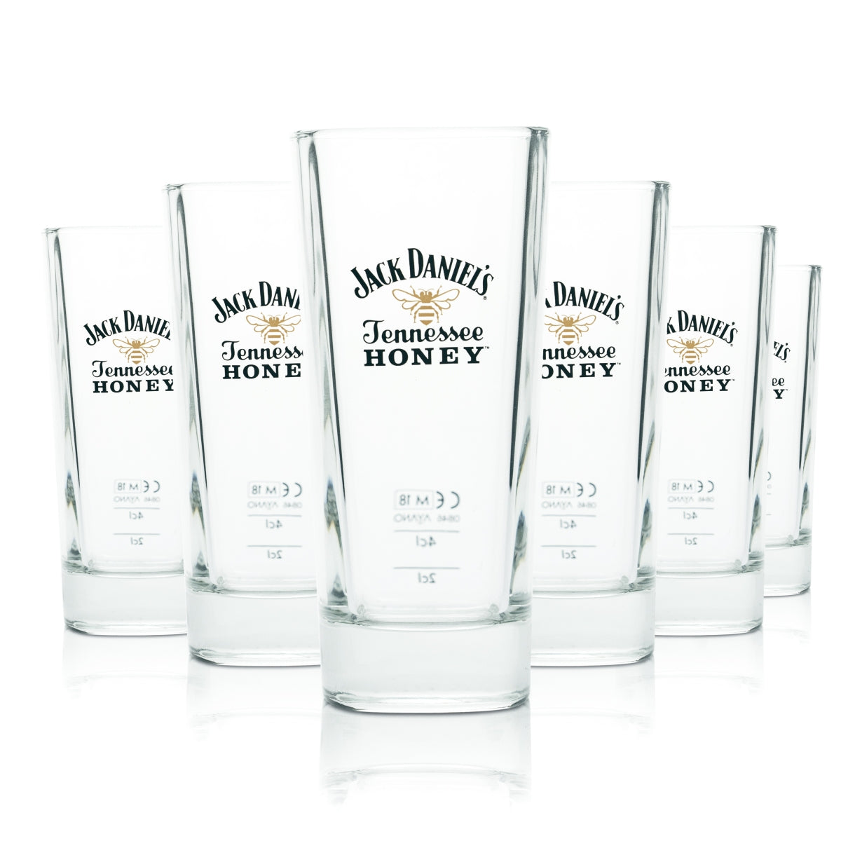 6 bicchieri Jack Daniels da 0,35 l per whisky e cocktail Tennessee Honey