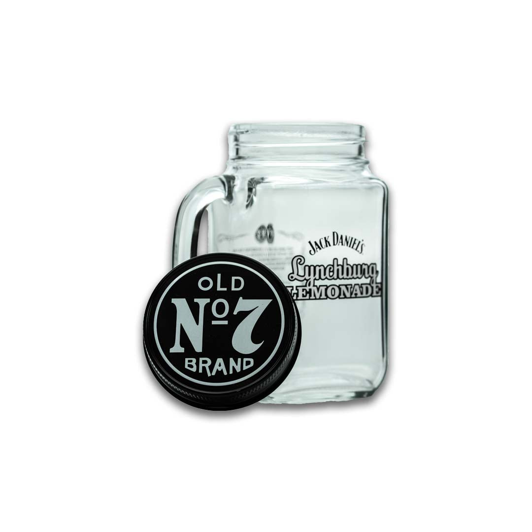 6 bicchieri Jack Daniels 0,48 l brocca Jug Jar Lynchburg con coperchio e manico Bicchieri Lemonade – Vista 5