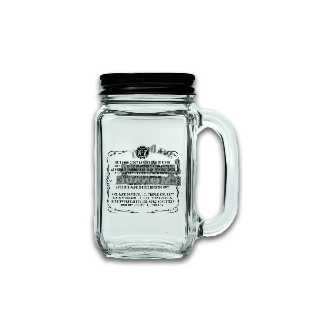 6 bicchieri Jack Daniels 0,48 l brocca Jug Jar Lynchburg con coperchio e manico Bicchieri Lemonade – Vista 6