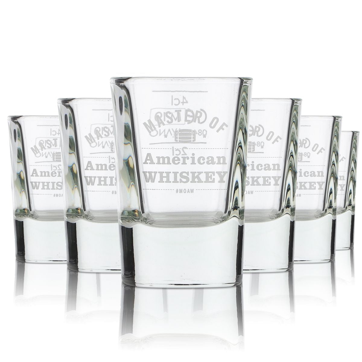 6 bicchieri Jack Daniels da 4 cl Bicchieri da shot Master of American Whiskey