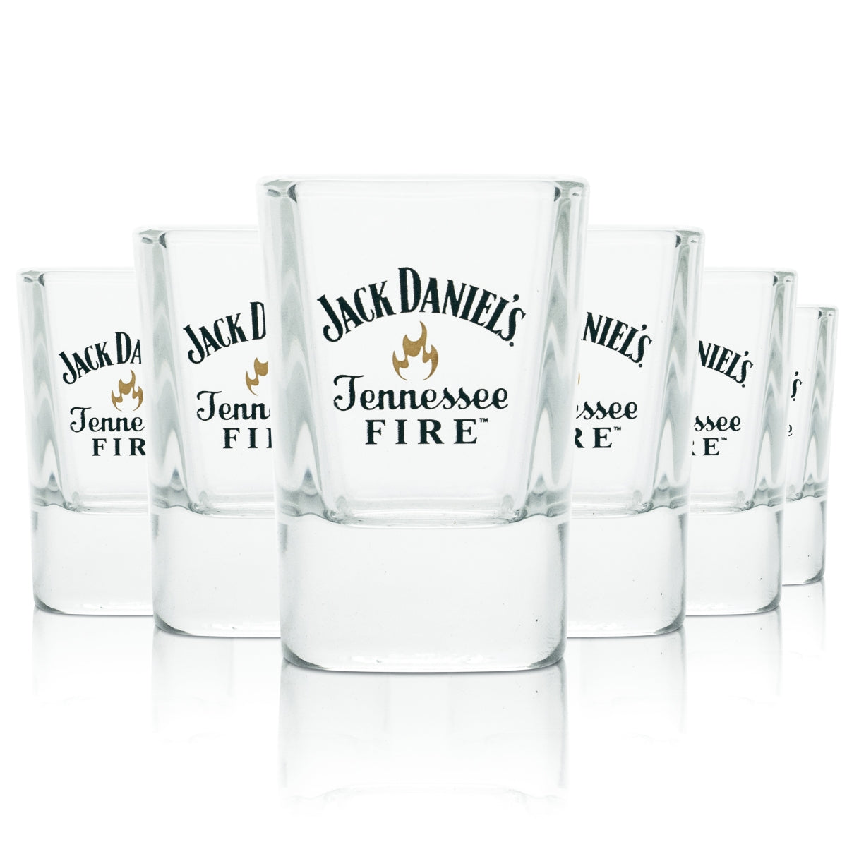 6 bicchieri Jack Daniels 5 cl Whiskey bicchieri da shot Tennessee Fire Lynch