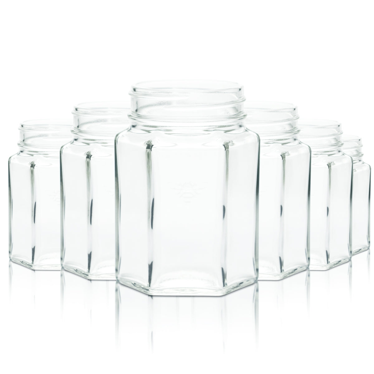 6x Jack Daniels Mason Jar Bicchiere 0,4 l Barattolo Tennessee Honey Relief Bourbon