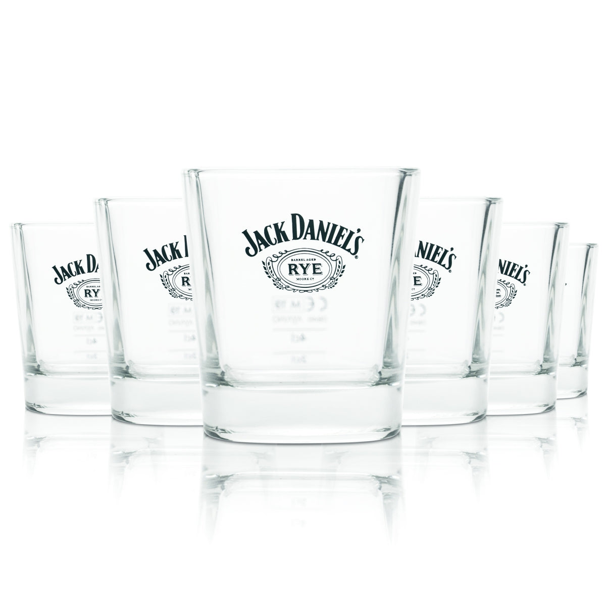 6 bicchieri da whisky Jack Daniels 0,27 l bicchieri tumbler RYE  Bourbon USA