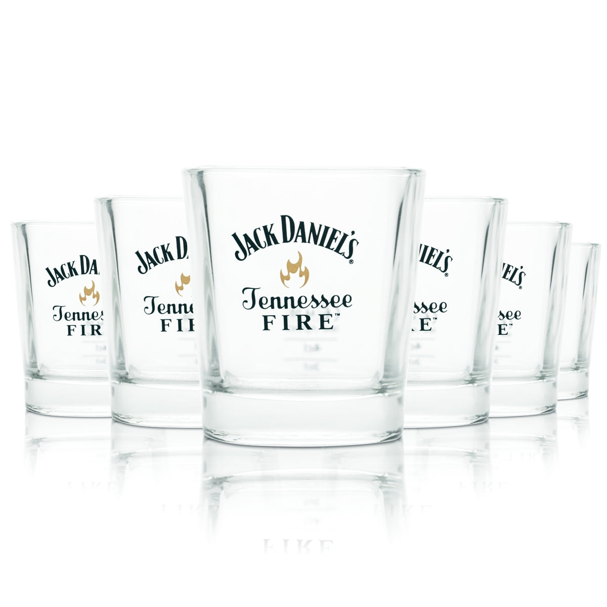 6 bicchieri da whisky Jack Daniels 0,27 l tumbler bicchieri da long drink Tennessee Fire