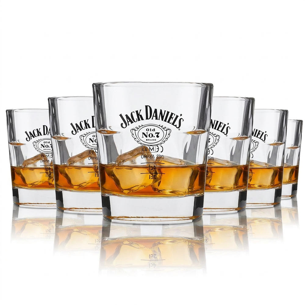 6 bicchieri tumbler Jack Daniels Whiskey 0,2 l Old No. 7 Longdrink Gastro Bar