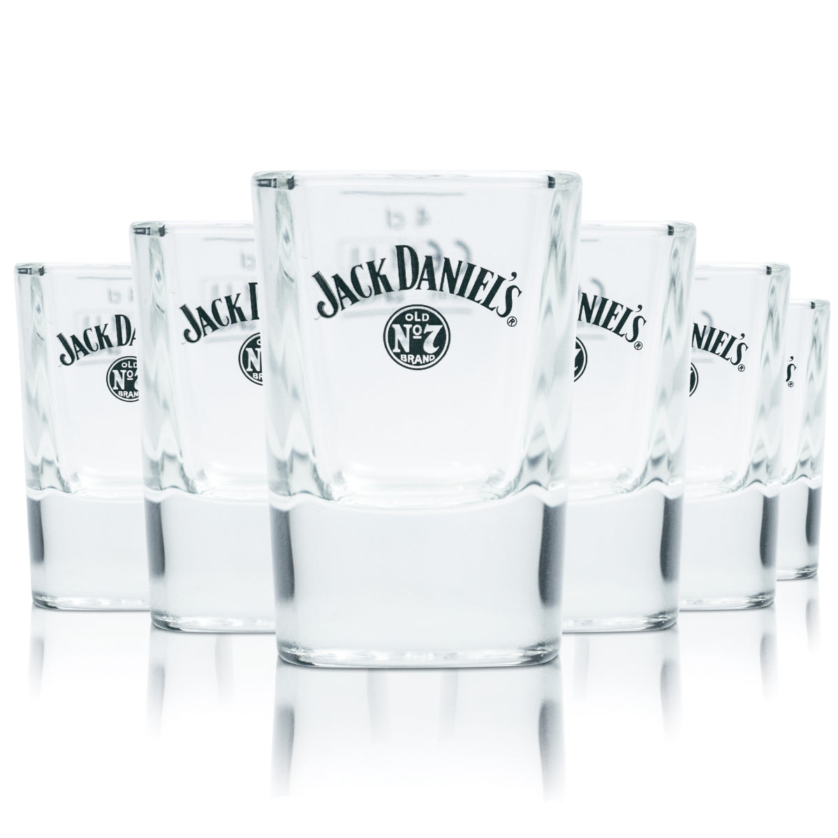 6 bicchieri da whisky Jack Daniels 4 cl bicchieri da shot corti calibrati per uso gastronomico