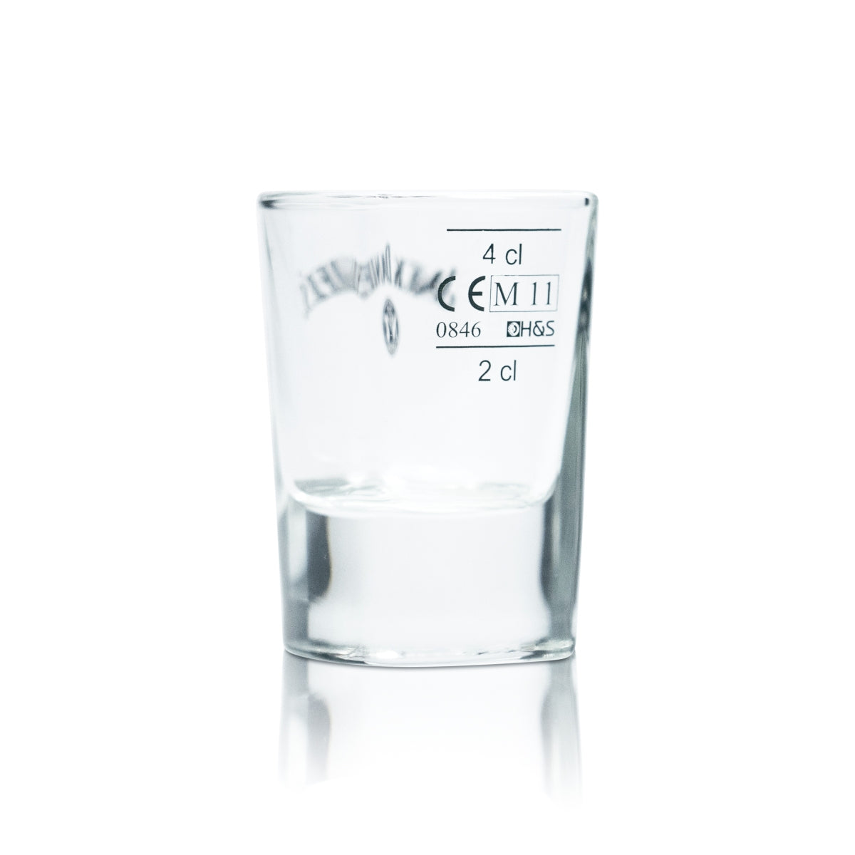 6 bicchieri da whisky Jack Daniels 4 cl bicchieri da shot corti calibrati per uso gastronomico – Vista 3